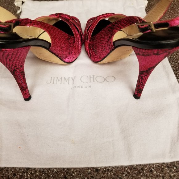 Jimmy Choo Silk/Leather Sandal size 8 - Picture 4 of 4